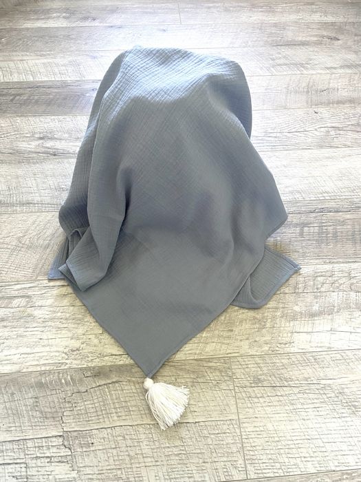 Muslinowy otulacz pieluszka letni kocyk denim