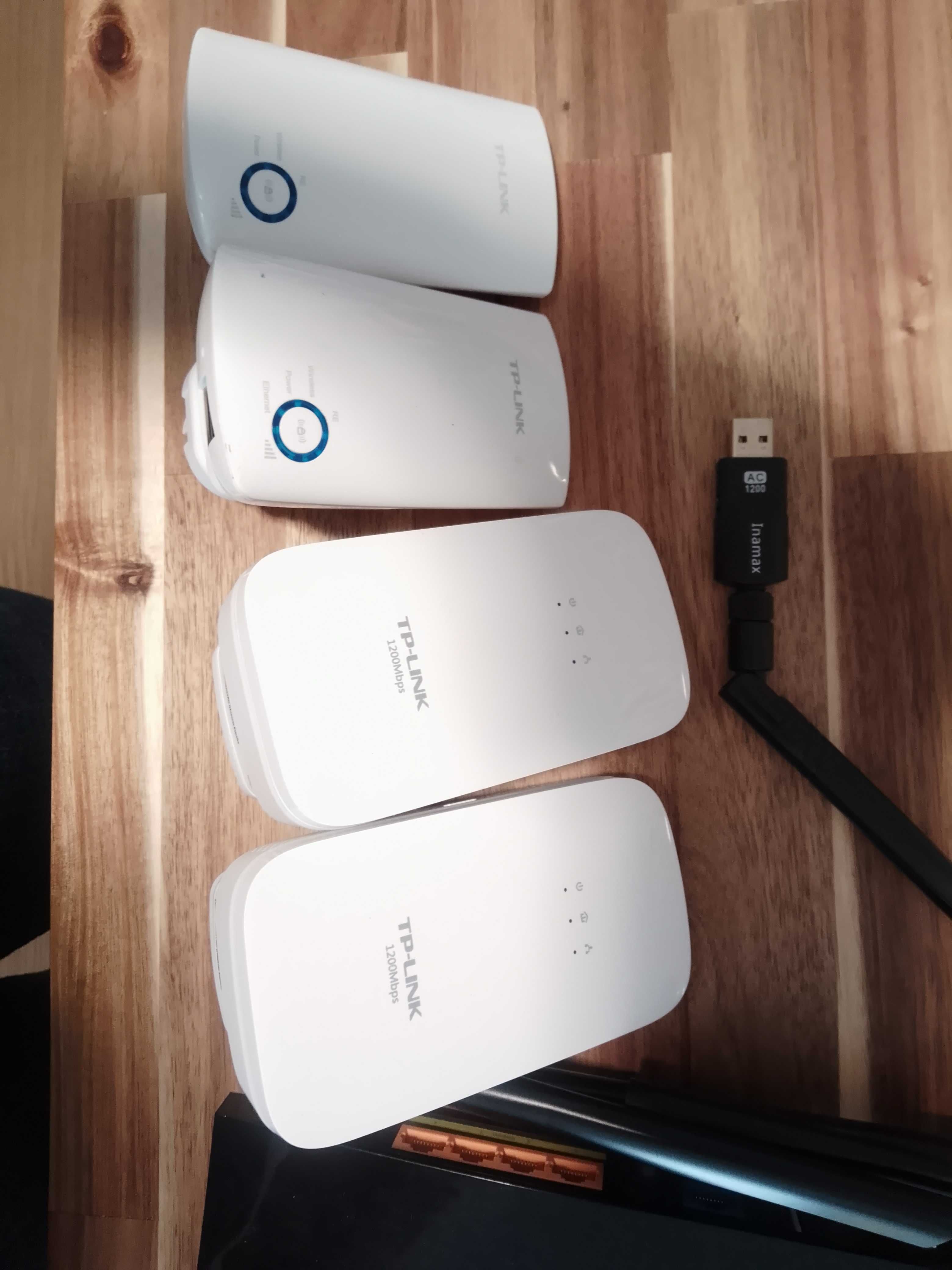 Kit TP-Link 6 Peças – Extensores Wi-Fi 1200+300 Mbps + Router C7