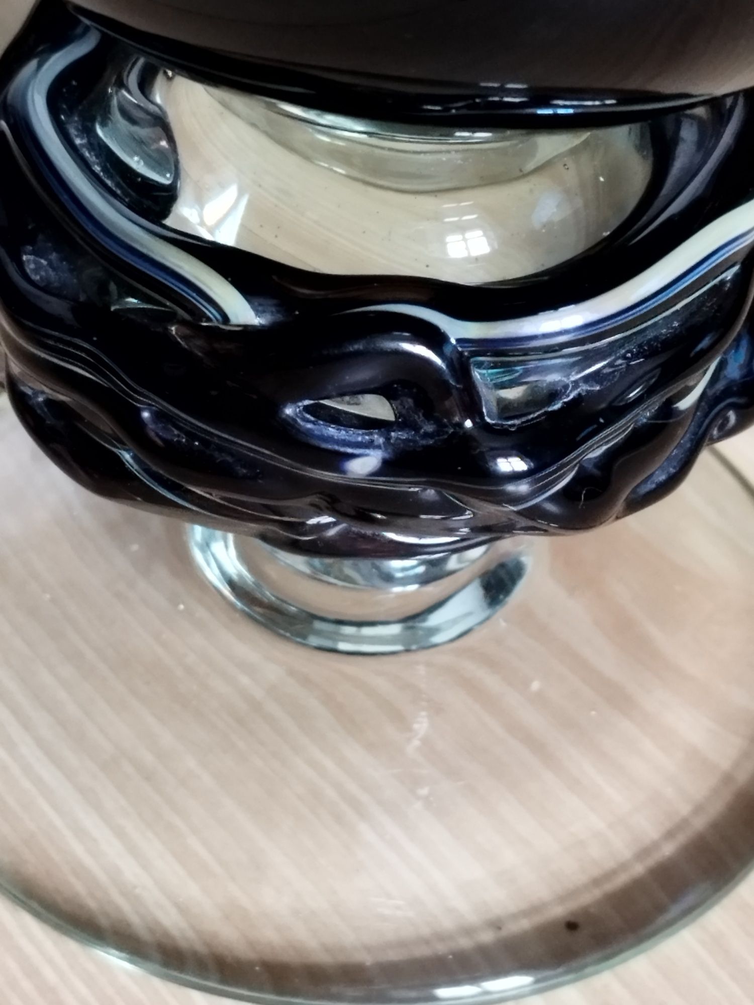 Stary wazon kielichowy Kosta Boda 19cm sygnowany