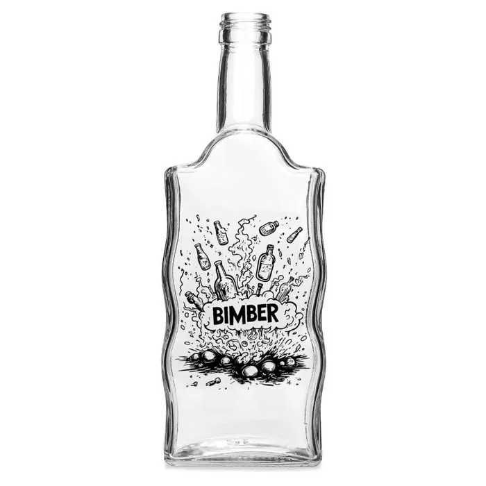 5x Butelka Warta 500 ml z Bombowy Bimber+ zakrętki, na bimber, nalewki