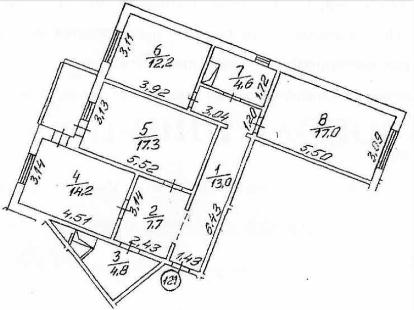 Продаж 3-к квартири Київ, вул.Лісківська, 30.     84000 $