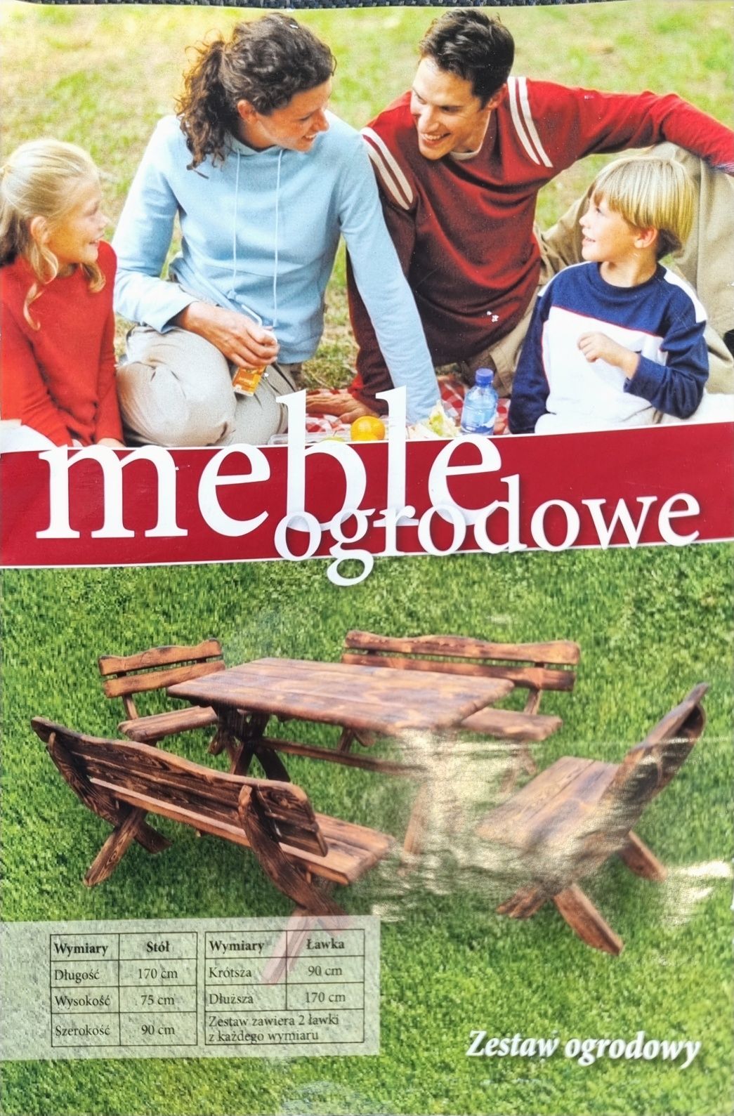 Meble ogrodowe ławki stół zestaw ogrodowy transport gratis!