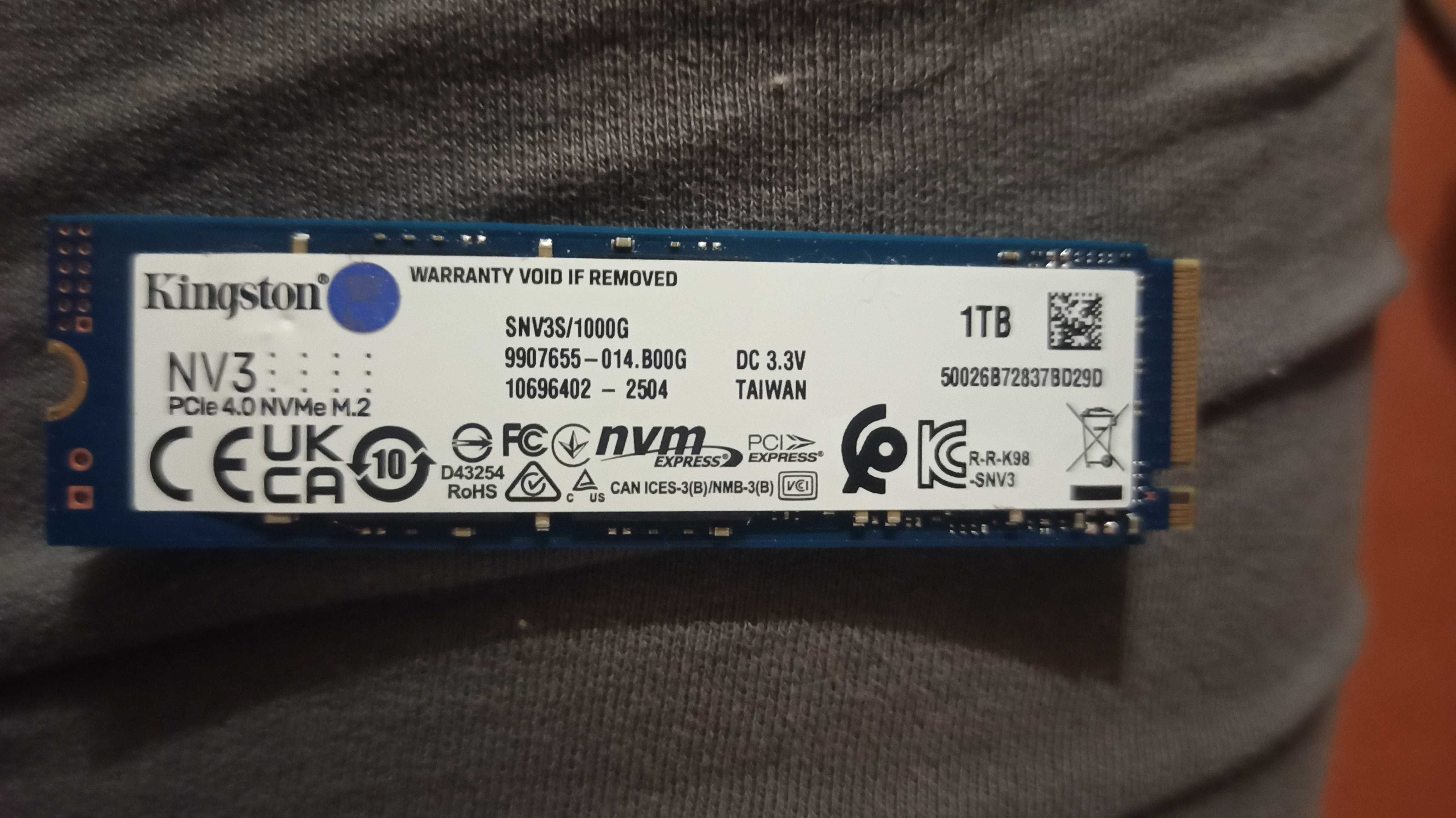 ssd m2 1tb Kingston NV3