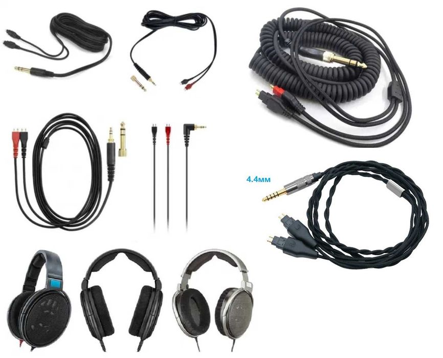 Кабель провод Sennheiser HD650 HD600 HD580 HD660S HD250 HD430 HD25 II