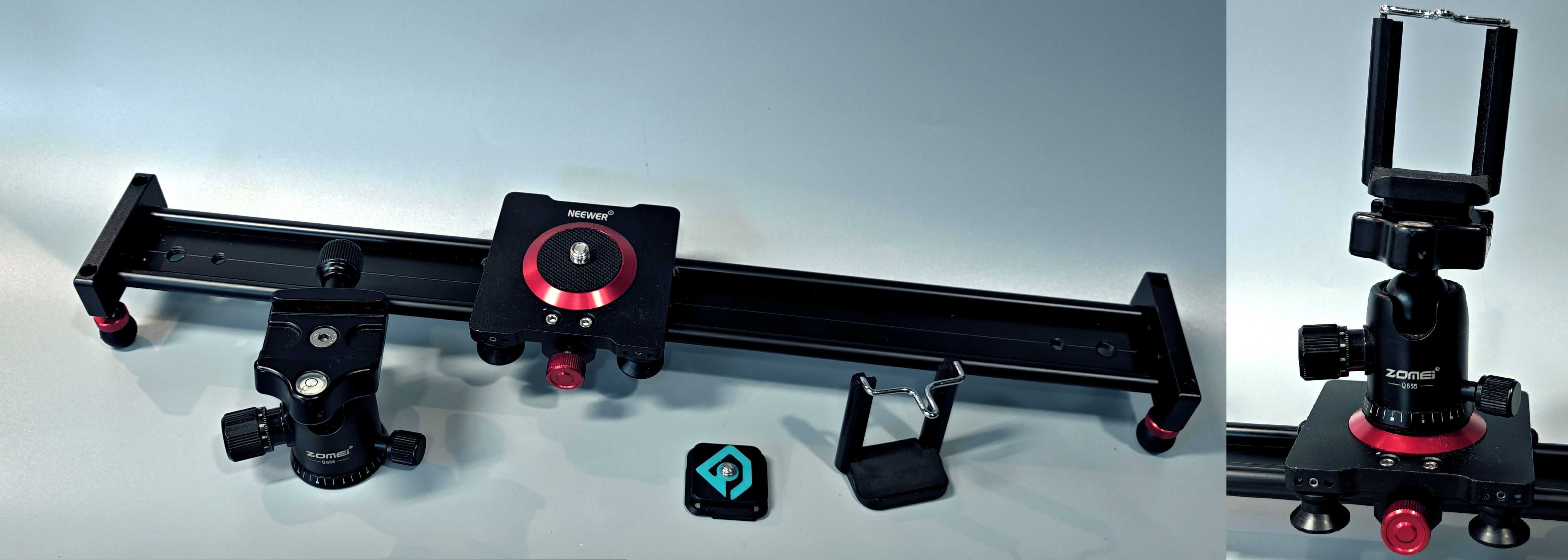 Slider do lustrzanek dslr i Smartfona łożyska 50cm Jak NOWY Dodatki !