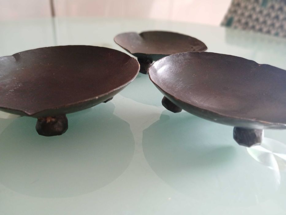 Suportes Rústicos para Velas em Ferro Forjado