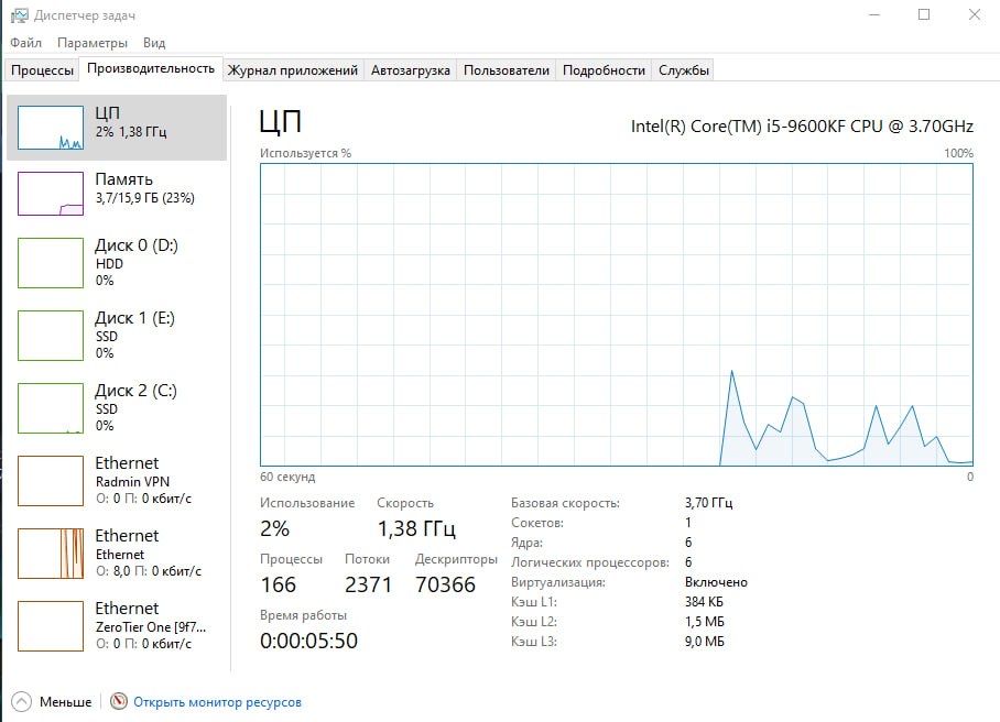 Компьютер на i5 9600kf