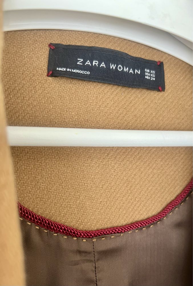 Wełniany płaszcz Zara Woman rozm. XS 34