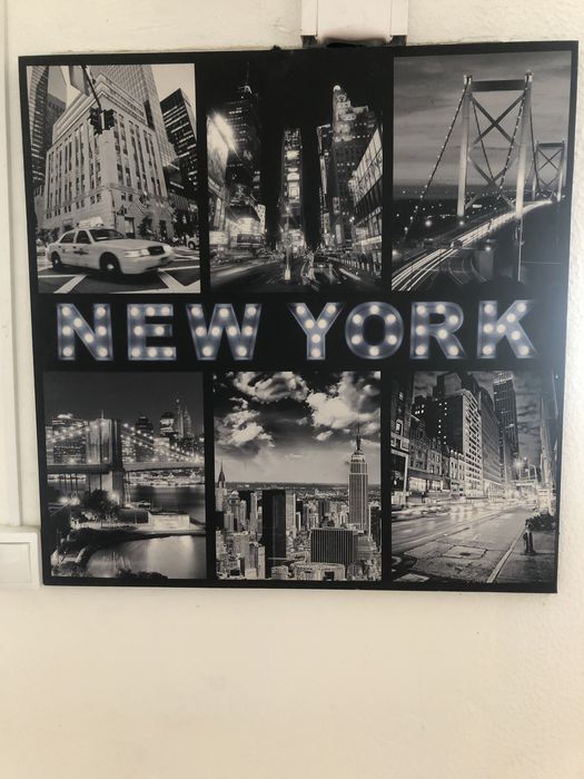 Tela New York com luz