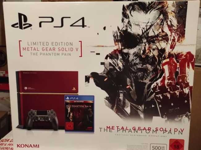 PS4 Metal Gear Solid V Phantom Pain Edition 500G Consola (NOVA SELADA)