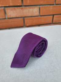 Краватка CK Calvin Klein шовк фіолетовий галстук шолковый