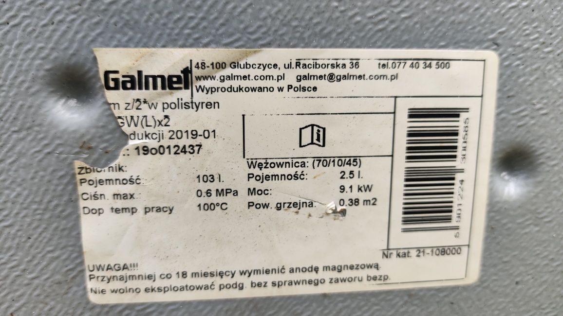 Boiler Galmet 103l