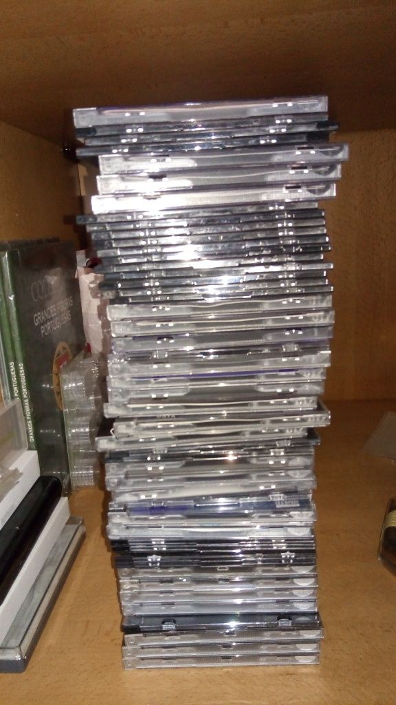 Lote caixas de CDs ou DVDs vazias