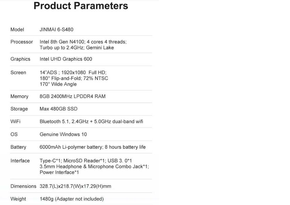 Laptop Maibenben JINMAI 6 S480