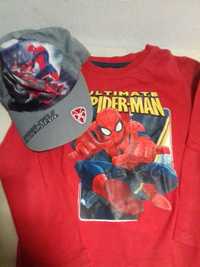Conjunto boné+camisola Spider-man 5/6 anos