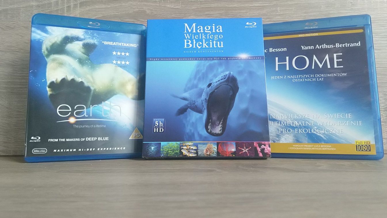 Trzy filmy przyrodnicze na Blu-ray