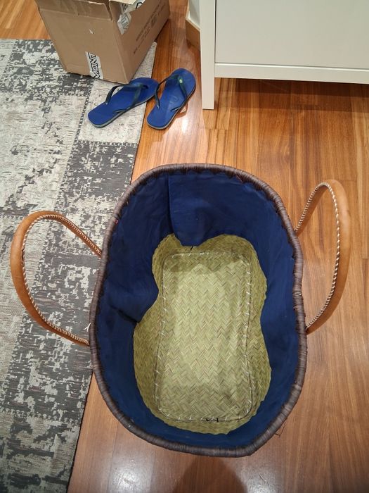 Saco de praia em palha