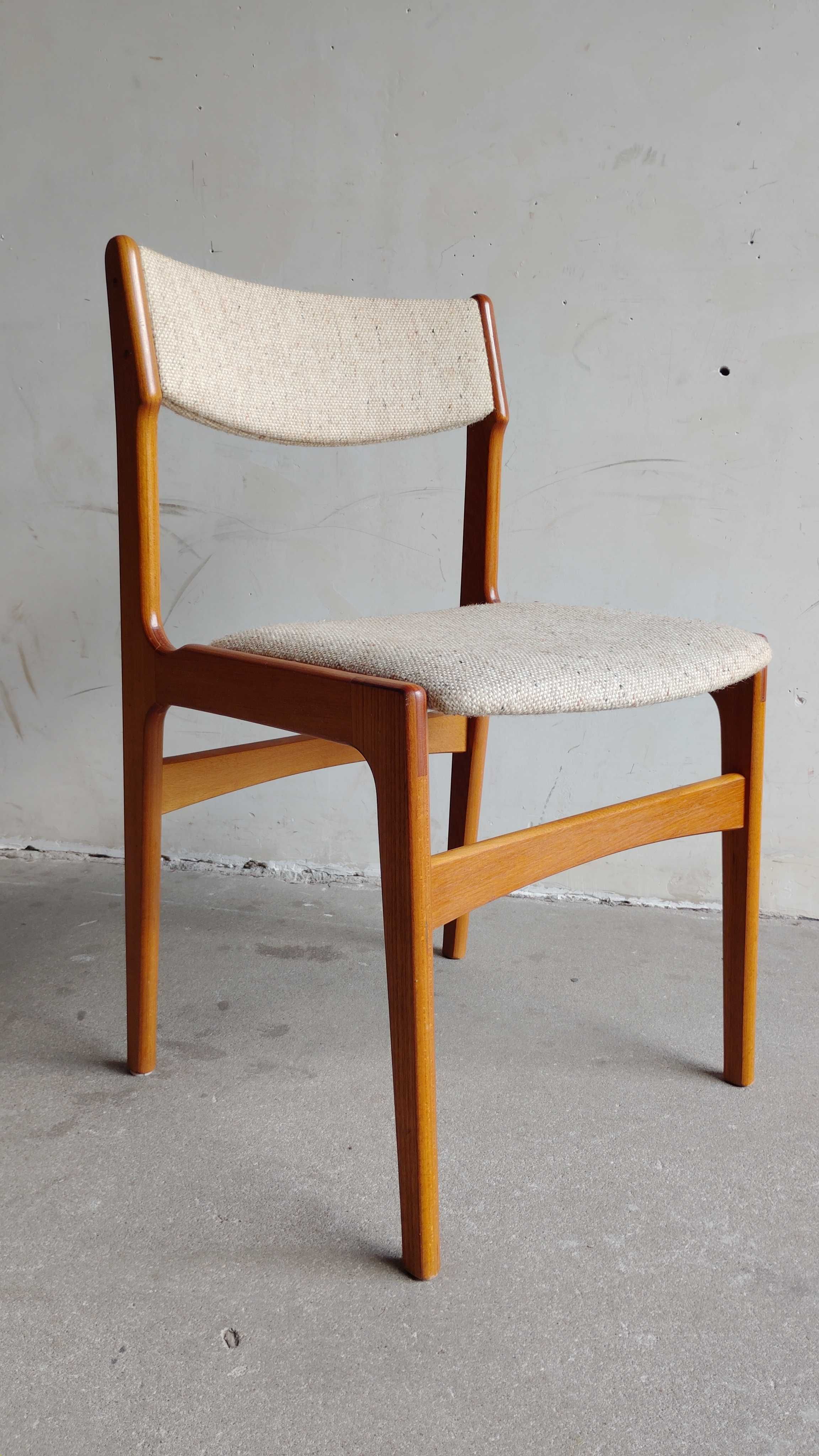 Krzesło tekowe Erik Buch.Duński design,lata 60