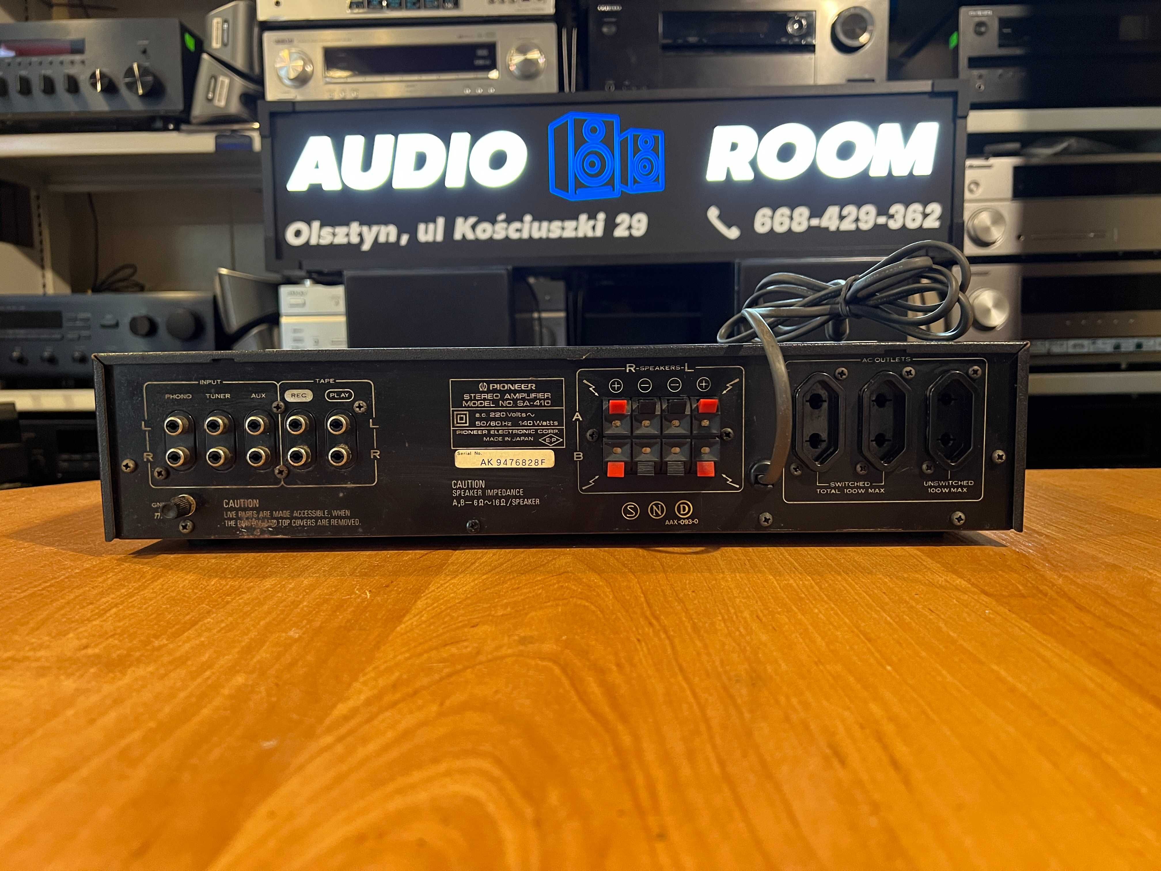 Wzmacniacz Pioneer SA-410 Vintage, Audio Room