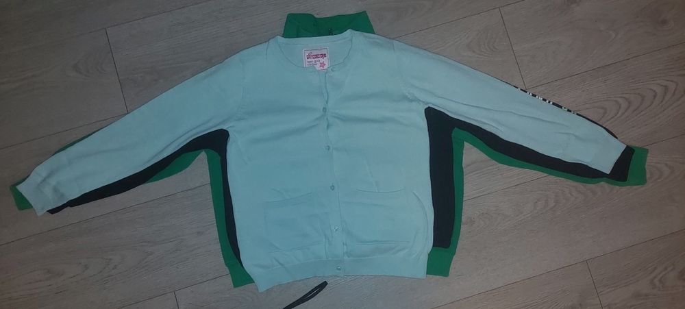 Bluza x2, sweterek,  spodnie dla dziewczynki 146/152 hm, paka ubrań