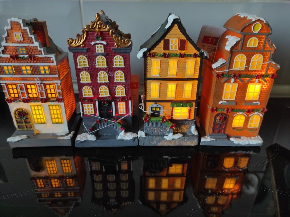 Zestaw domków LED wioska magic village