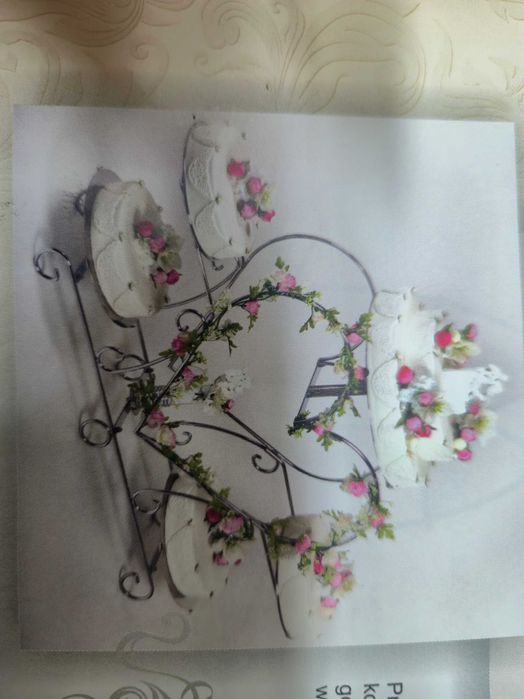 Stojak do tortów, pięciopiętrowy, "Serce"