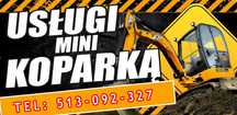USŁUGI MINIKOPARKĄ + auto transport kruszywa
- korytowanie pod kostkę