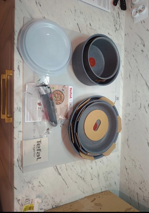Zestaw 2 garnków i 3 patelni TEFAL Ingenio natural On