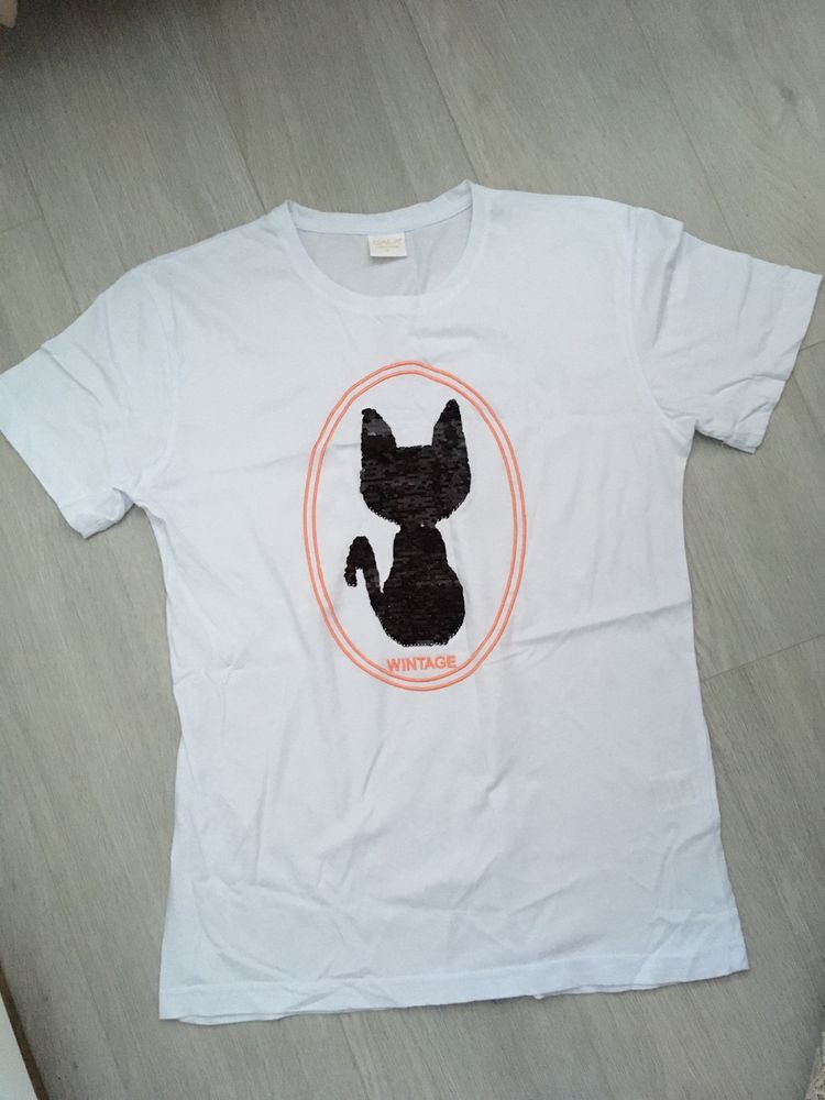 Nowa L koszulka z kotem