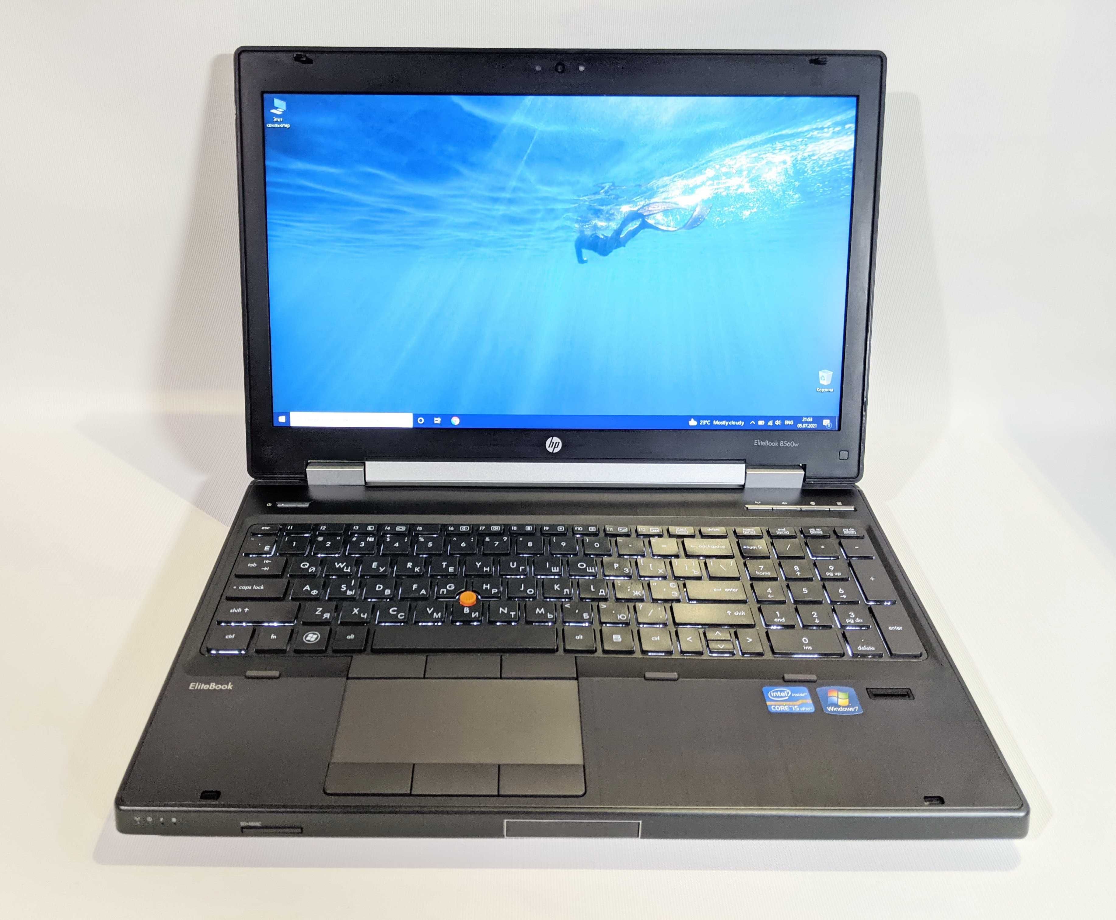 HP EliteBook 8560W i5/3.3GHz/HD+/8GB_RAM/500G_SSHD/FirePro M5950/Webca