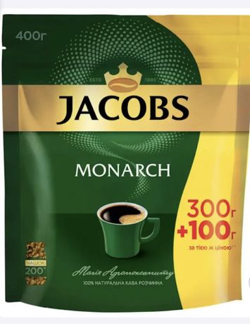 Кава Якобс розчинна сублімована Jacobs Monarch 400 г