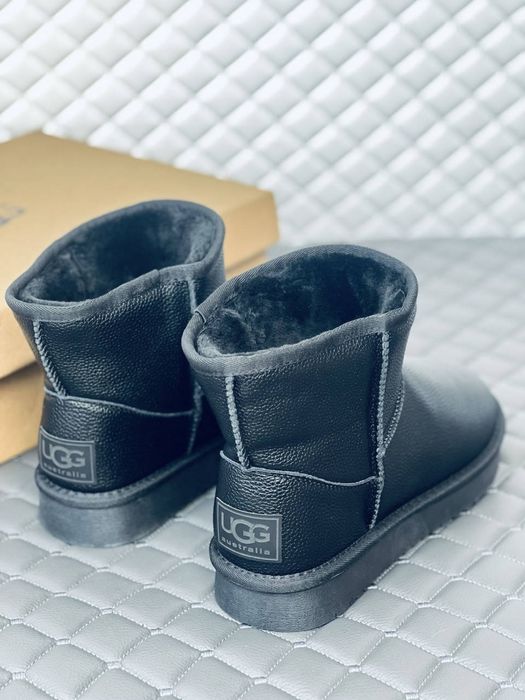 Кожаные мужские угг на меху угги кожа ugg leather