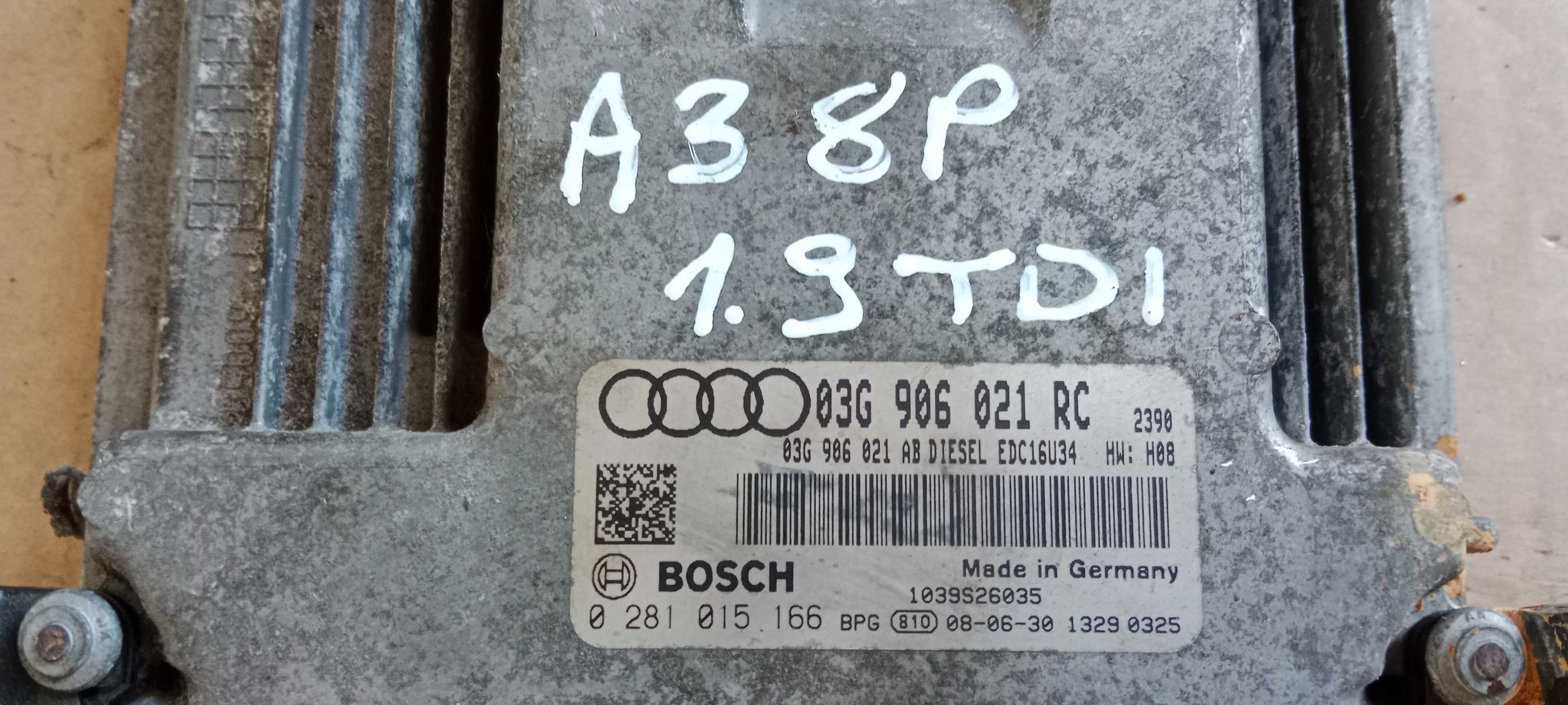 Komputer Sterownik Silnika 1.9 TDI AUDI A3 8P 03G.906.021RC