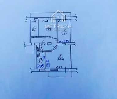 Продам 3к кв., 100 кв.м. ,23 Августа, пр. Науки, м. Ботанический сад,