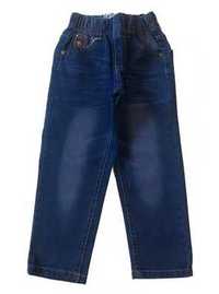 Jeansy chłopięce, spodnie niebieskie (r: 98