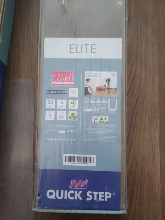 Panele quick step dąb średni bielony. 1 opakowanie + 5 paneli = 13