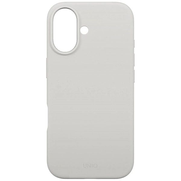 Etui UNIQ Lino na iPhone 17 Magclick Charging - szare