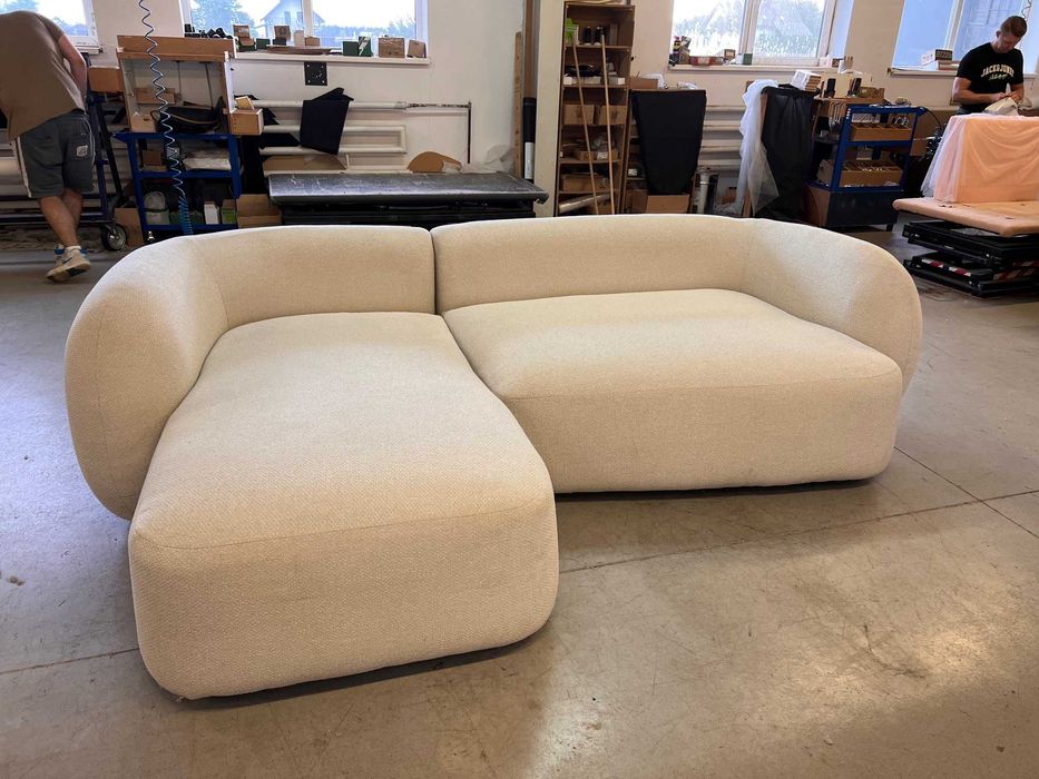 Narożnik Martina bez funkcji spania,kremowy, darmowa dostawa, od ręki!