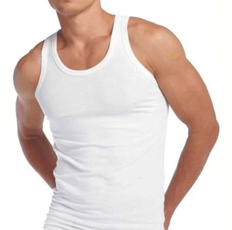 Podkoszulka Koszulka Męska 100 % Bawełna Gładka Biała Okrągły - 3Xl