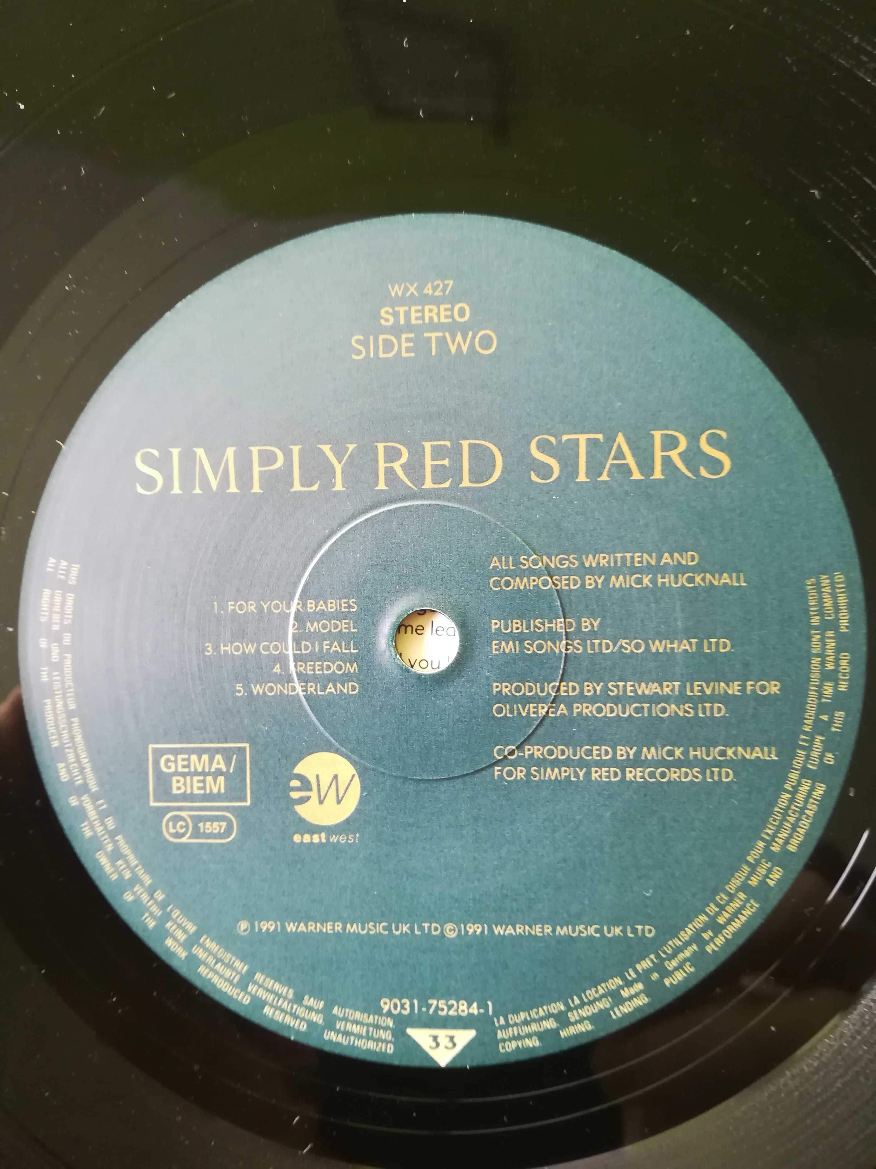 Simply Red Stars winyl pierwsze wydanie UK & Europe 1991 r. EX+
