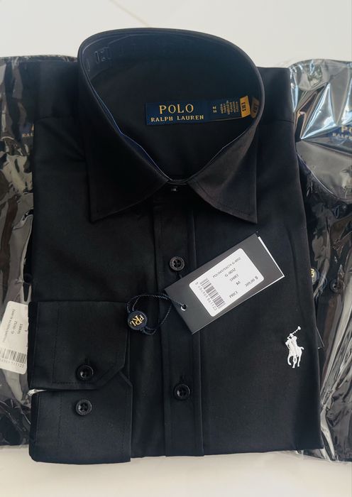 Koszula Polo męska czrna i biała