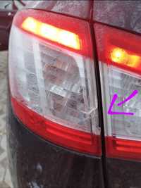 Lampa lewy tył Peugeot 508 kombi. Uszkodzona - pęknięcie.