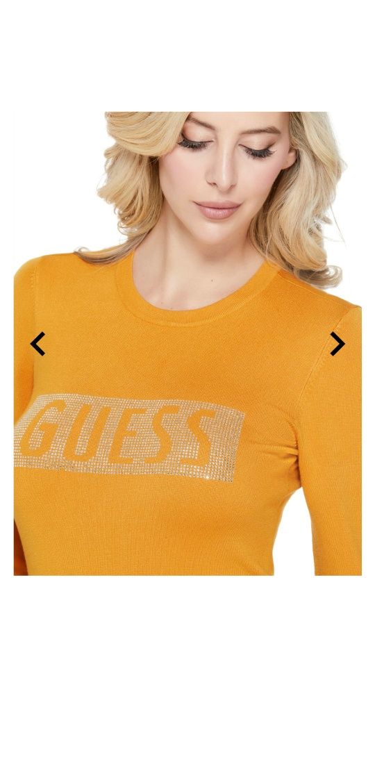 GUESS оригинал. Женская кофта свитер свитшот худи желтая XS размер