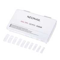 Neonail Nail Tips Przezroczyste Tipsy Z Długą Kieszonką 120Szt (P1)