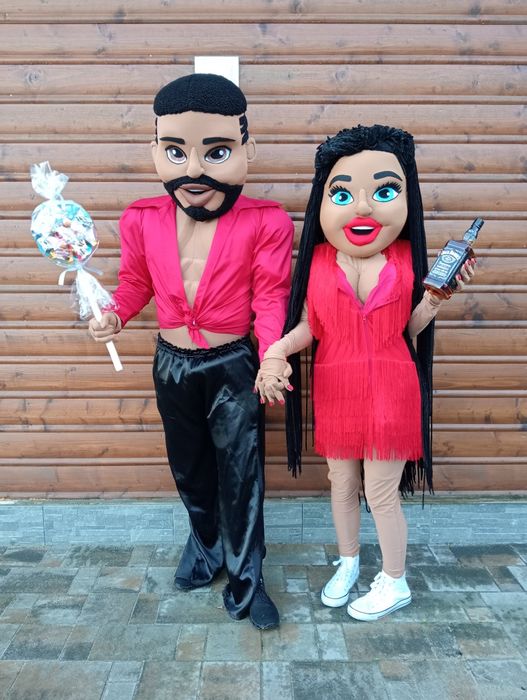 Tancerka Tancerz Żywa Maskotka Kostium striptizerka striptizer Luksus.