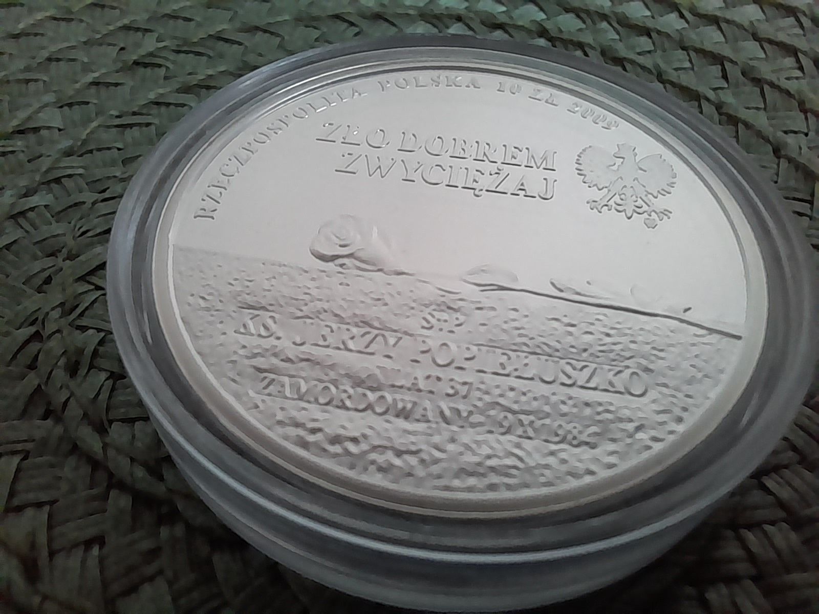 Moneta srebrna 10 zl Popiełuszko 2009 r.