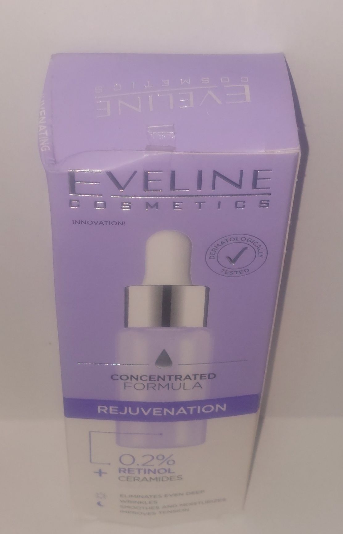 1zł Wysyłka Serum do Twarzy Eveline 0,2% Retinol,Ceramidy,Odmlodzenie