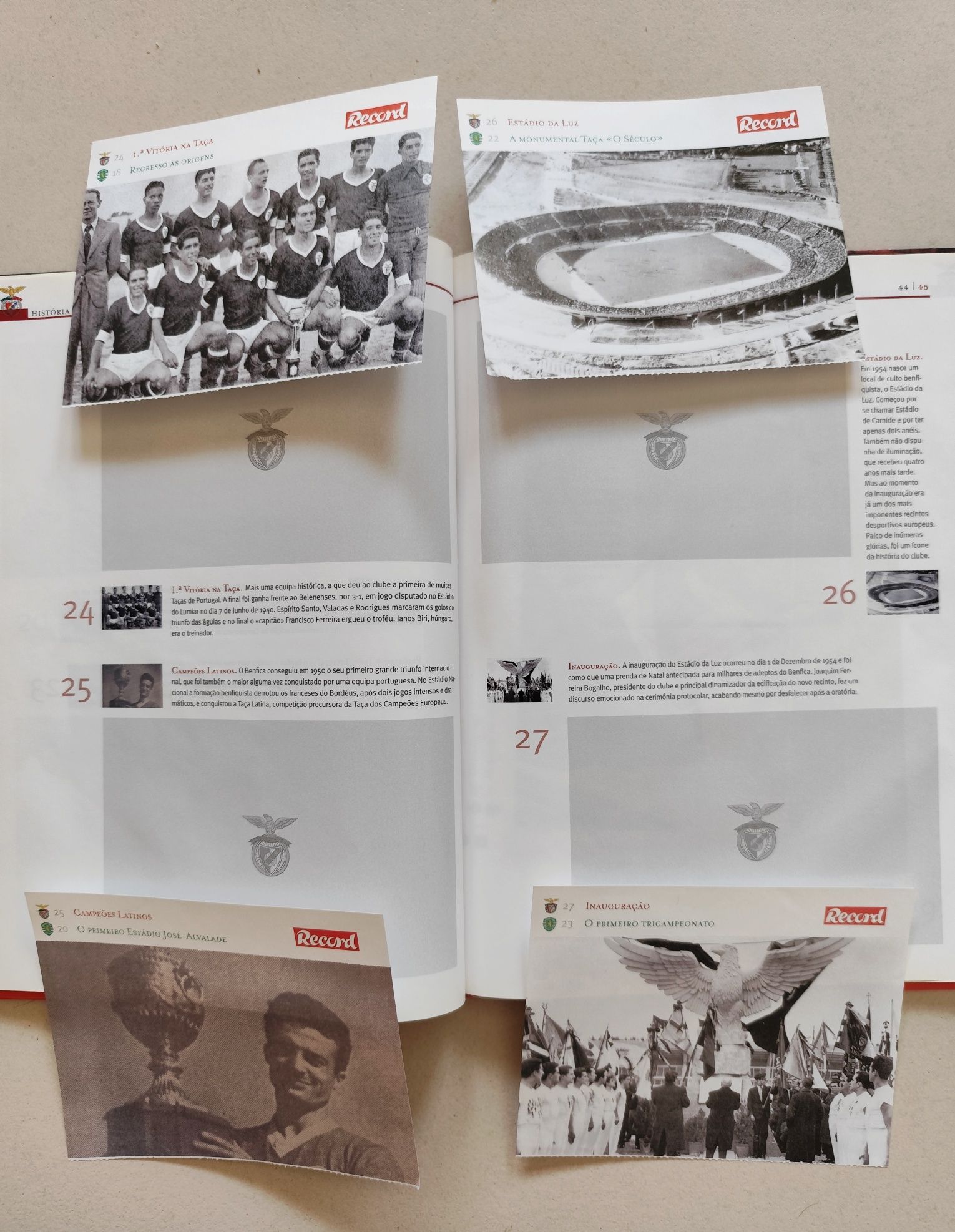 Livro / Caderneta de Cromos - História Visual do SL Benfica