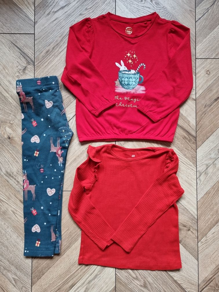 Zestaw paka ubranek dla dziewczynki Zara h&m 104
