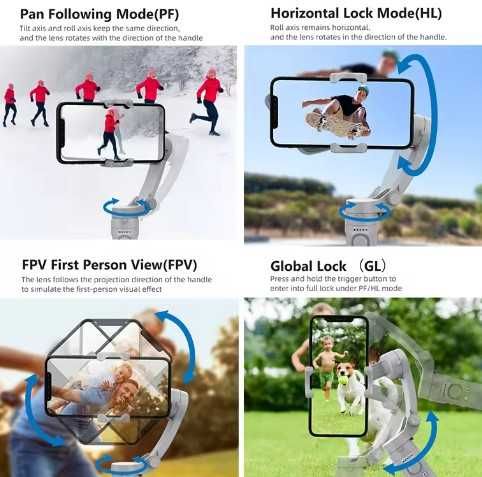 Gimbal para telemóvel Axnen hq3 3-axis dobrável